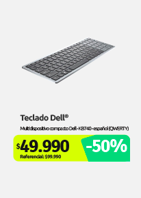 Teclado inalámbrico multidispositivo compacto Dell KB740 español (QWERTY)
